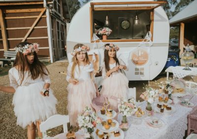 little mouse teahouse vintage event caravan melbourne kids tea parties